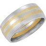 8mm Two Tone Comfort Fit Design Duo Band Ref 160914