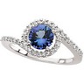 Genuine Tanzanite and Diamond Ring Ref 285256