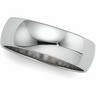 Half Round Light Platinum Bands