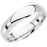 Platinum Comfort Fit Lightweight Wedding Band Finger Size 5 Ref 321359