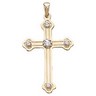 Cross Pendant with Diamond 32 x 22mm .18 CTW Ref 378521