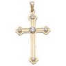 Cross Pendant with Diamond 32 x 22mm .18 CTW Ref 378521