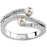 Pearl and Diamond Ring Ref 121026