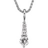 1 CTW Diamond and Platinum Journey Pendant Ref 242922