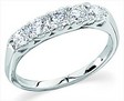 Platinum 5 Stone Diamond Anniversary Band .5 CTW Ref 648482