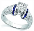 Platinum Bypass Engagement Rings