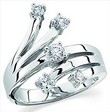 Platinum Diamond Right Hand Ring .5 CTW Ref 437355