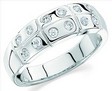 Platinum Duo Diamond Anniversary Band for Gents | 12-2.0, 7.25 Width, 9.12DWT10 | SKU: P-120833-G