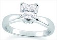 Platinum 1 carat Princess Tulipset Solitaire Only | 1-5.5x5.5 | SKU: P-150102-100