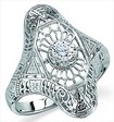 Platinum Diamond Filigree Ring .2 CTW Ref 309310