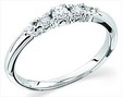 Platinum 5 Stone Diamond Anniversary Band .15 CTW Ref 465629