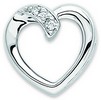 Platinum Diamond Heart Pendant .03 CTW Ref 284647