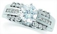 Platinum Diamond Engagement Ring .63 CTW Ref 249704