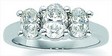 Platinum 3 Stone Engagement Rings