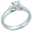 Platinum Bridal Diamond Engagement Ring .5 Carat Ref 471759