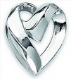 Platinum Heart Chain Slide 23 x 20mm Ref 786959