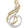 Two Tone Brooch SKU 8535