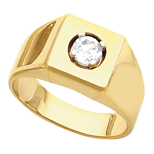 Solitaire Mens Engagement Ring | Perses Design | 1/2 CTW