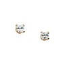 14KW 3mm Cubic Zirconia Childrens Earrings Ref 717412