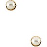 14KY 4mm Freshwater Pearl Childrens Earrings Ref 905300