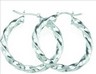 SS 32 mm Hoop Earrings | SKU: SS-20348-32