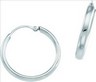 Platinum 19.5mm Hoop Earrings Ref 784377