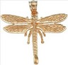 14KY 27 x 28.5mm Dragonfly Pendant Ref 217555
