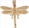 14KY 27 x 28.5 mm Dragonfly Pendant | SKU: MF-21562