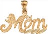 14KY 9.25 x 20.5 mm "Mom" Pendant | SKU: MF-21795