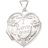 14KY 14.75 x 15.25 mm "I Love You" Heart Locket | SKU: MF-21956