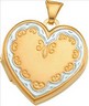 14KTT 21 x 21mm Heart Locket Ref 193438