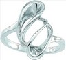 14KW 18 x 10mm Metal Fashion Ring Ref 431410