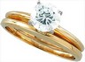 14KTT 6.5 mm Cubic Zirconia Solitaire | SKU: CZ-60150