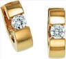 14KY 4 mm Cubic Zirconia Hinged Earrings | SKU: CZ-61038