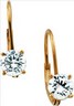 CZ Solitaire Earrings