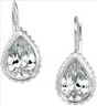 SS 10 x 7mm Cubic Zirconia Earrings Ref 974384