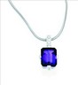 SS 11 x 9mm Genuine Amethyst and Cubic Zirconia Necklace Ref 723355