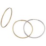 Round Endless Hoop Earrings 15.5mm Ref 913238