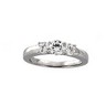 14KY 5.25mm 3 Stone Cubic Zirconia Anniversary Ring Ref 580015