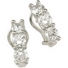 SS 5mm Cubic Zirconia Earrings Ref 347445