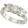 SS 6mm Cubic Zirconia Ring Ref 130487