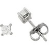 4-Prong Princess Earrings | CZ 2.75 mm | SKU: CZ-63762-275