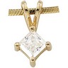 CZ Solitaire Pendants