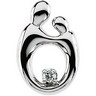 Mother and Child Diamond Pendant 14.75 x 10mm Ref 641637