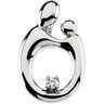 Mother and Child Diamond Pendant 20.75 x 13.75mm Ref 956610