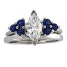 14KW 2.8mm Genuine Blue Sapphire Solitaire Enhancer Ref 381394