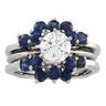 3mm Genuine Blue Sapphire Ring Guard Ref 262435