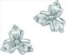 14KW 5 x 3 mm 3-Stone Cubic Zirconia Earrings | SKU: CZ-65170