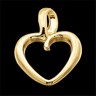 14KY 20.75 x 15mm Heart Pendant Ref 709489