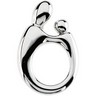 Mother and Child Hollow Back Pendant 20.25 x 13.5mm Ref 592243